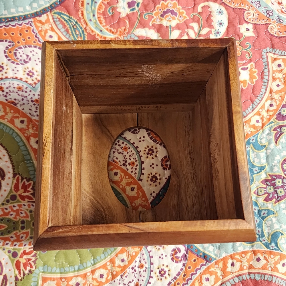 KASSATEX Bath Accessories, Acacia Tissue Holder | Wooden Tissue Box Holder - Picture 8 of 10